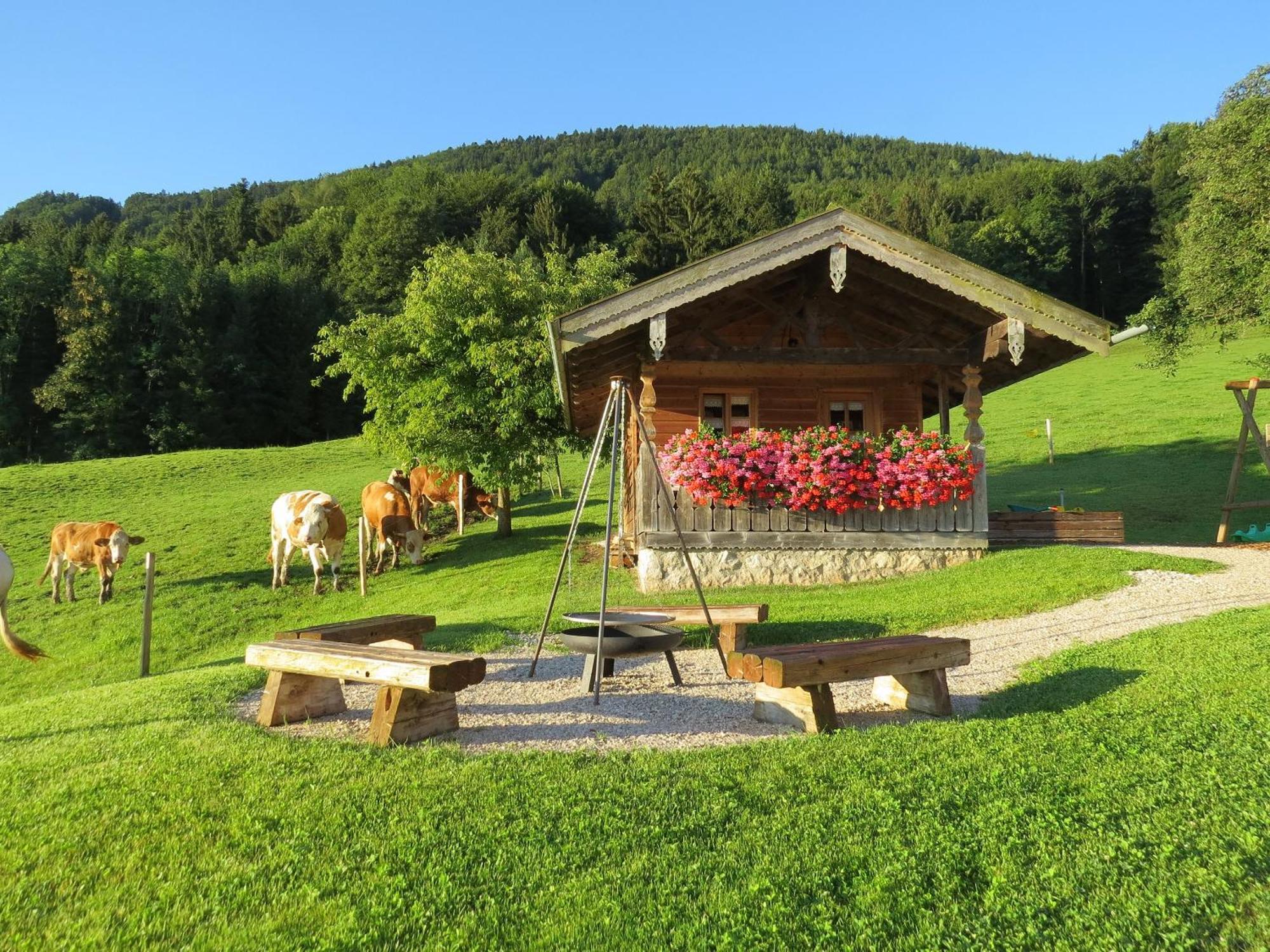 基姆湖畔贝尔瑙Schleipfnerhof Urlaub Auf Dem Bauernhof别墅 外观 照片